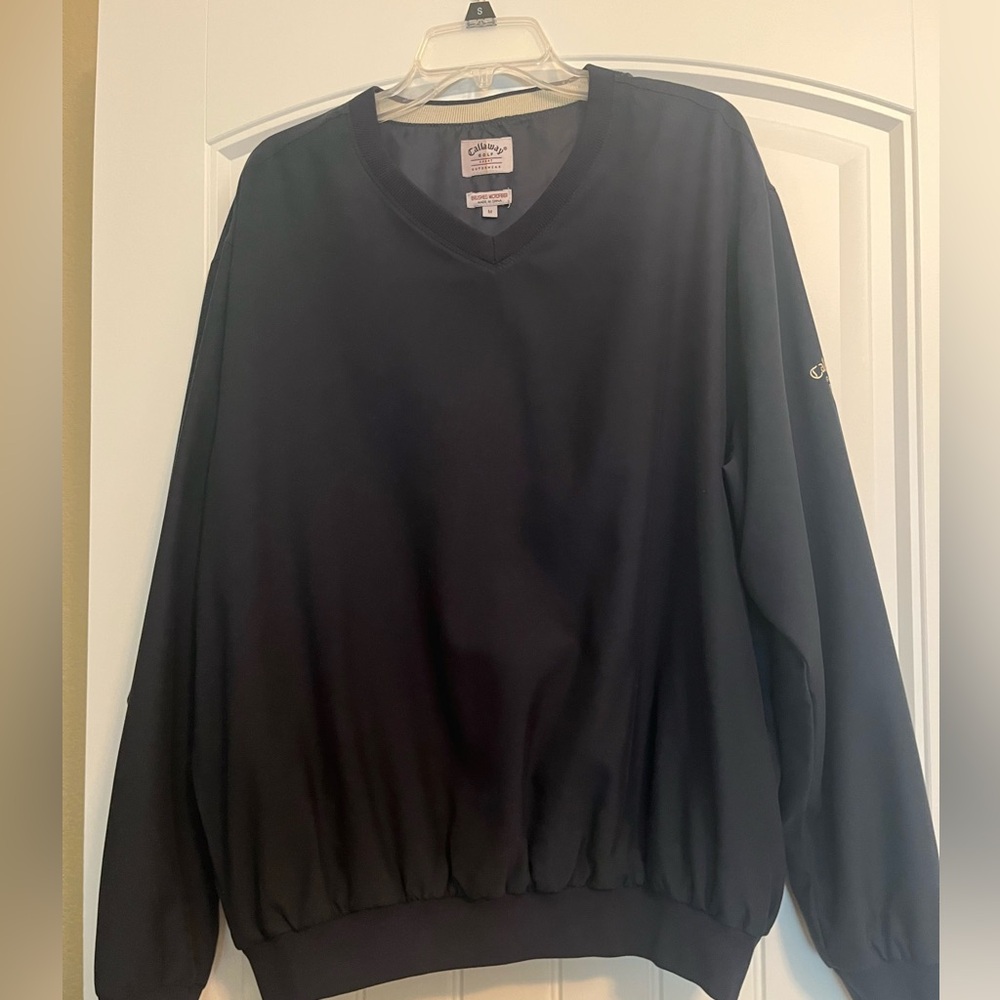 Men’s Callaway Brushed Microfiber Sweater- Medium-Dark Blue